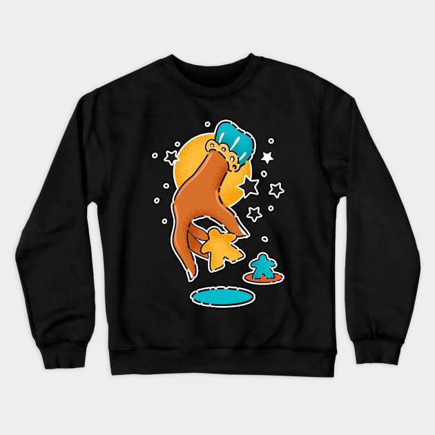 Meeple Placement Crewneck Sweatshirt by east coast meeple